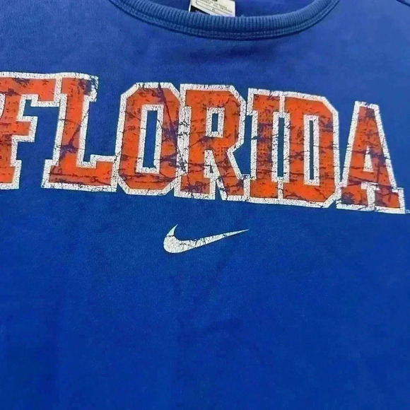 Nike Vintage Kids Florida Gators Blue Sweatshirt UF NCAA size Large - Picture 2 of 6